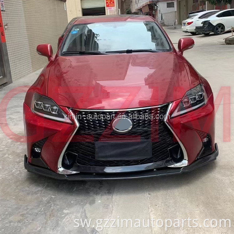 PP Plastiki Mbele na Nyuma ya Bumper Side Skirt Fender Kitengo cha Kuboresha Sehemu za Lex*S ni 2006-2012 Uboreshaji hadi GSF